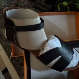 Miz Mooz Black Leather Sandals